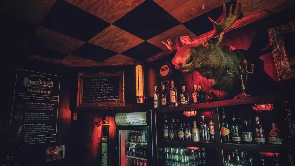 Behind the bar